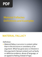 Material Fallacies Shortened