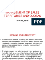 Management of Sales Territories and Quotas