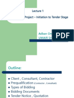 Construction Project - Initiation To Tender Stage: Adban Omar Umair Shakir