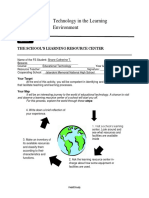 Field Study 210 Technology in The Learning Environment (No Answers)