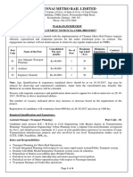 Advertisement No CMRL HR 10 2017 Application Form