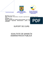 Curs Egalitate Sanse PDF