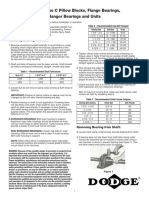 DODGE Type C Pillow Blocks, Flange Bearings, Hanger Bearings and Units