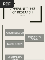 Different Types of Research