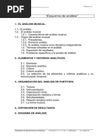 Analisis Musical (Esquema de Analisis)