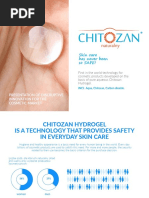 Chitosan Hydrogel - Presentation of Discruptive Technology For Cosmetic Market