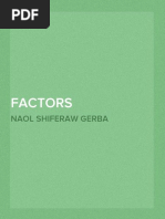 Factors Affecting Loan Repayment Performances: A Case Study in Development Bank of Ethiopia, Jimma District.