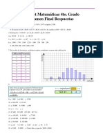 Mamut Matematicas Examen Final Grado 4 Respuestas PDF