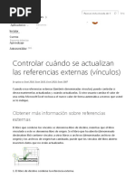 Controlar Cuándo Se Actualizan Las Referencias Externas (Vínculos) - Excel