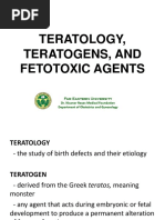 Teratology, Teratogens, and Fetotoxic Agents