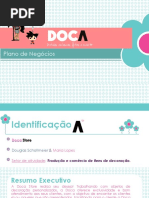 Plano de Negócios e de Marketing Feito para A Loja Virtual Doca Store