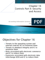 Chapter 16 IT Controls Part II Security and Access