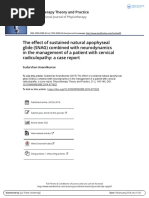 The Effect of Sustained Natural Apophyseal Glide SNAG Combined With Neurodynamics in The Management of A Patient With Cervical Radiculopathy A Case