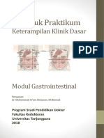 Buku Petunjuk Praktikum KKD I - Pemeriksaan Abdomen Modul Gastrointestinal 2018