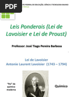 6 Aula - Lei de Lavoisier e Lei de Proust