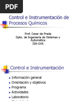 Control e Instrumentación de Procesos Químicos