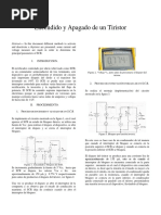 Encendido y Apagado de Un Tiristor