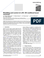 Modelling and Control of A DC - DC Multilevel Boost Converter