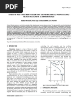 Effect of Heat Treatment Parameters On The Mechanical Properties and Microstructure of Aluminium Bronze