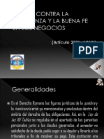 Delitos Contra La Confianza y La Buena Fe en Los Negocios