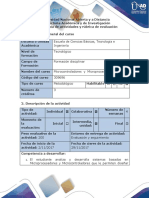 Guía de Actividades y Rubrica de Evaluación - Paso 6 Desarrollar e Implementar El Prototipo Del Proyecto