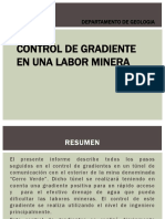 Gradiente en Una Labor Minera