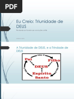 Lição EBD - EU Creio - Pai, Filho e Espirito Santo