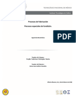 Procesos Especiales de Fundición