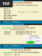 Either Source or Destination Is One Of: CPU Register