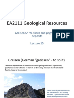 Geol Resources Lecture 15 (Greisen SN-W and Pegmatites)