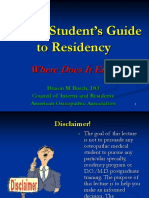 A D.O. Student's Guide To Residency: Where Does It End?