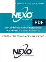 Manual de Inst y Progr NEXO SELENIA 2.8