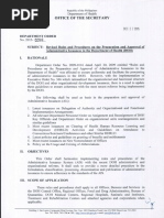 Department of Health - Department Order 2015-0284