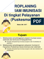 Mikroplaning Program Imunisasi Di Tingkat Pelayanan Puskesmas