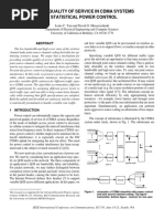 Variable Quality of Service in Cdma Systems by Statistical Power Control