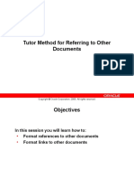 Tutor Method For Referring To Other Documents