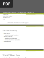 Adventure Works (Year) Sales Proposal