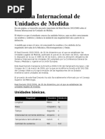 Sistema Internacional de Unidades de Medida