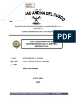 Plan de Auditoria Operativaalicorp