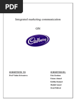 Imc Project On Cadbury