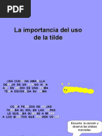 La Importancia Del Uso de La Tilde