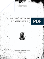 Paulo Freire - A Propósito de Uma Administração PDF