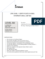 LRN Level B2 January 2016 Exam Paper PDF