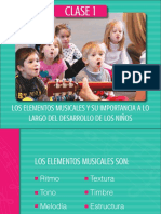 Los Elementos Musicales y Su Importancia A Lo Largo Del Desarrollo de Los Niños