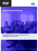 Needs Analysis Report - Eliss 2013