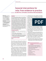 Psychosocial Interventions For Dementia: From Evidence To Practice