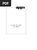 Accounts Receivable APPX Software Manual