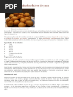 Cómo Hacer Buñuelos Dulces de Yuca