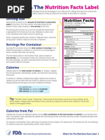 Whats On The Nutrition Facts Label