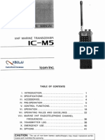 Icom IC-M5 Instruction Manual